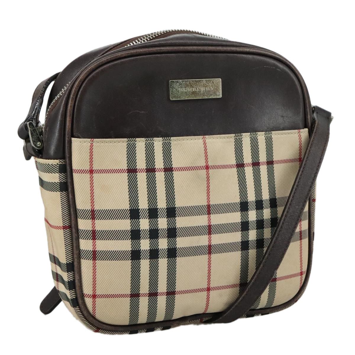 Burberry Burberry Nova Check Shoulder Bag Canvas Beige Size ONE SIZE - 1 Thumbnail