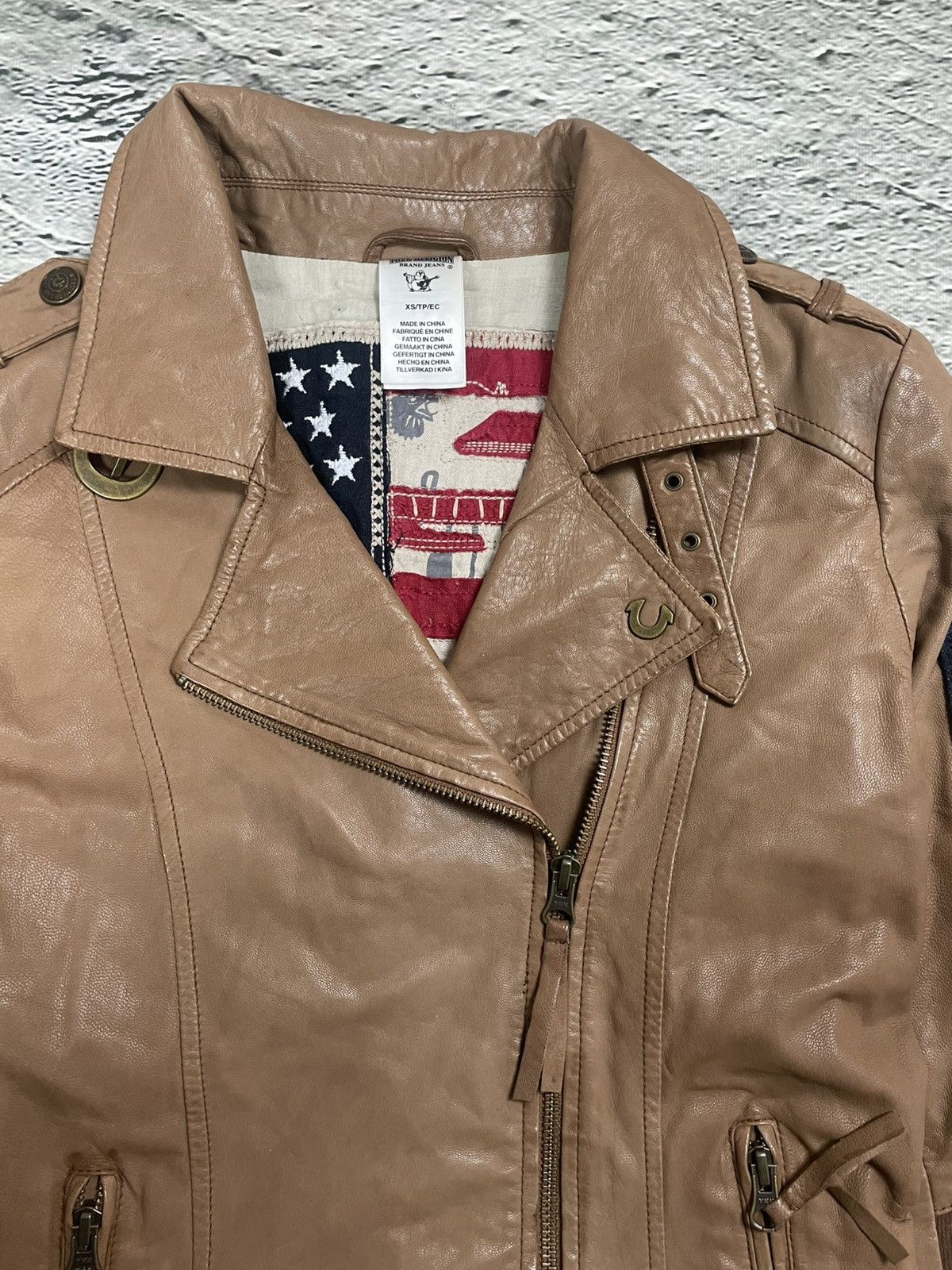 True Religion True Religion leather jacket brown Y2K Avant Garde kill bill Size XS / US 0-2 / IT 36-38 - 2 Thumbnail