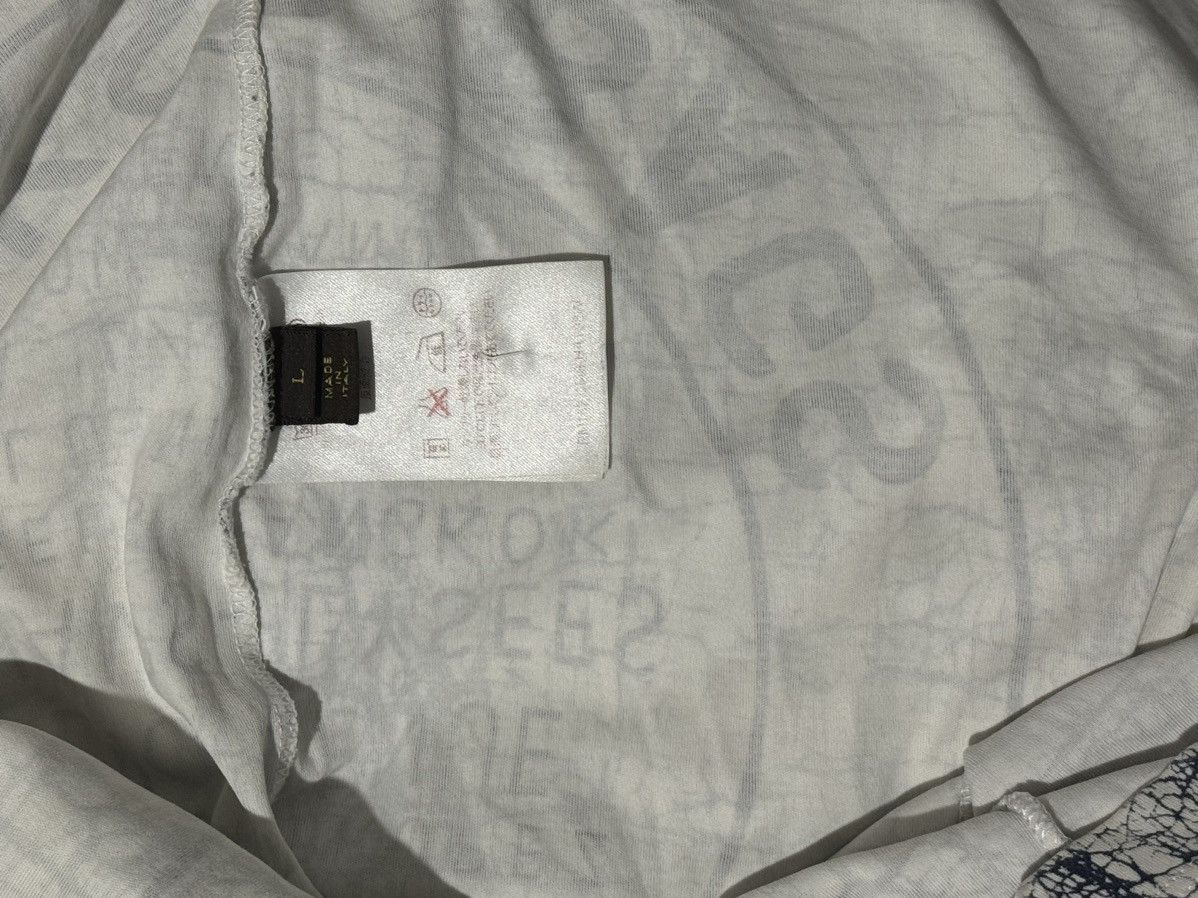 Louis Vuitton Louis Vuitton White Cracked Print Jersey T-Shirt Size US L / EU 52-54 / 3 - 7 Thumbnail