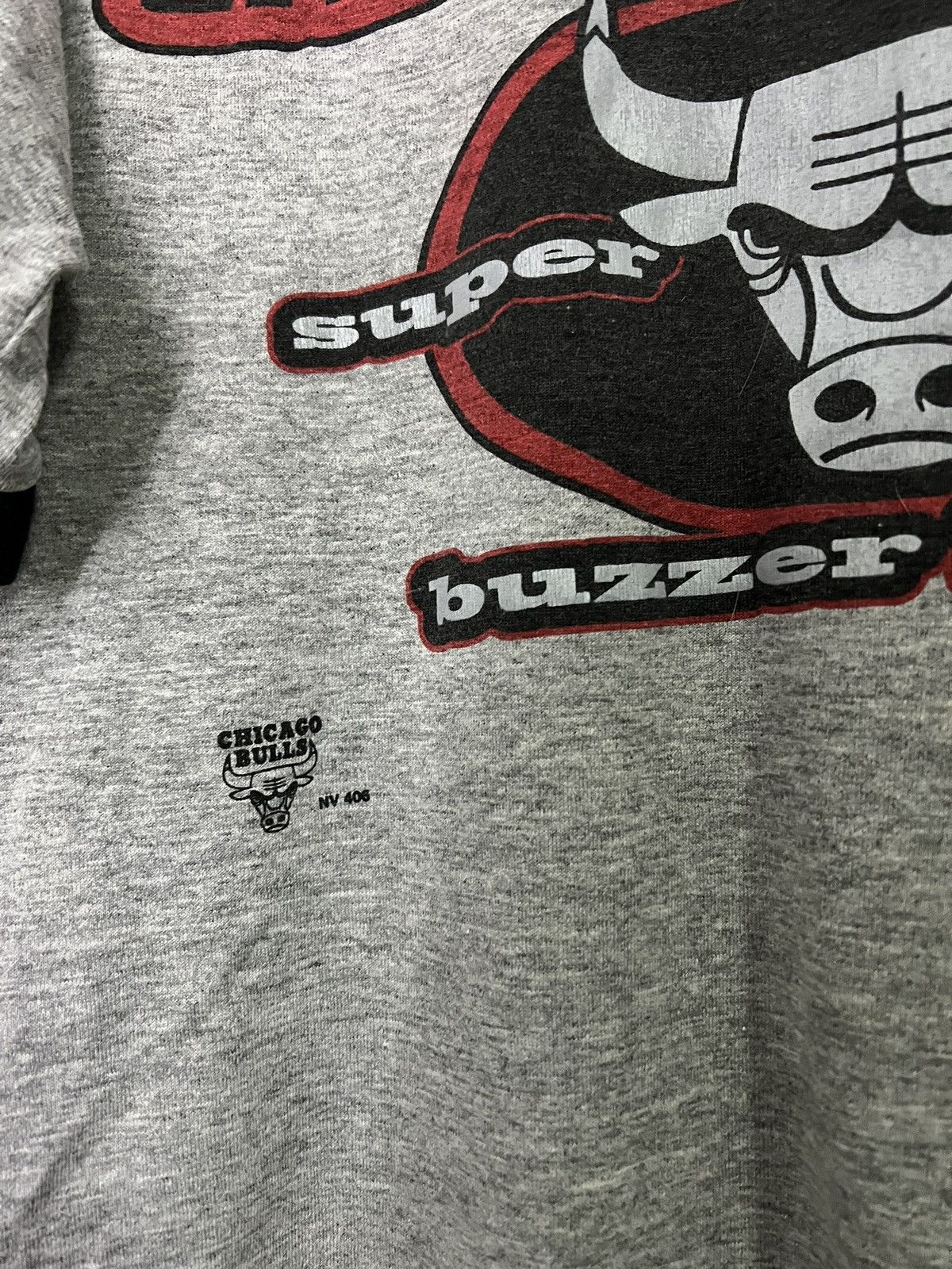 Vintage Vintage 90s Chicago Bulls Buzzer Beat NBA T-Shirt Size US M / EU 48-50 / 2 - 2 Thumbnail