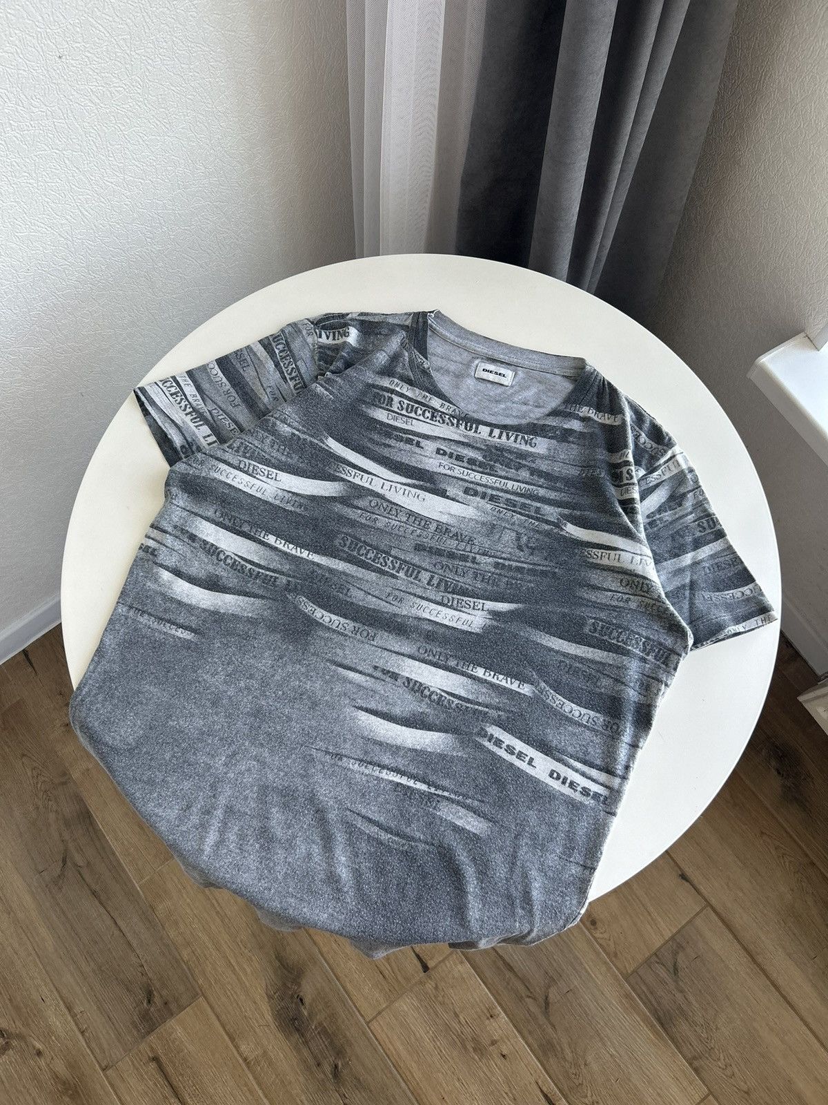 DIESEL X VINTAGE DIESEL AVANT GARDE BIG LOGO CEMENT TEE