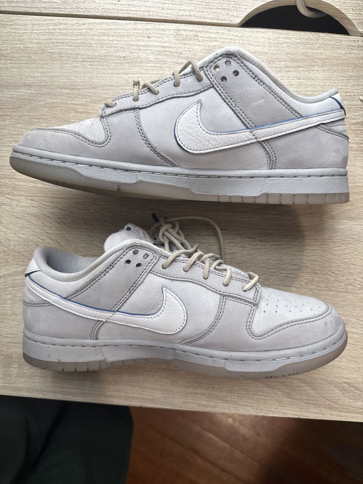 Nike Wolf Grey Pure Platinum Nike Dunk Low Size US 8.5 / EU 41-42 - 2 Thumbnail