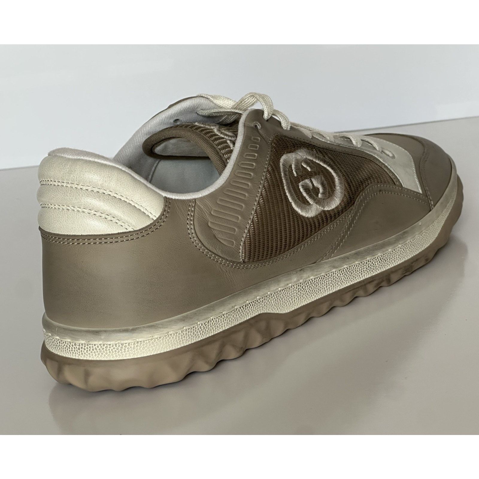 Gucci Gucci Dali Soft Gray/White Leather Sneakers 12.5 US 778301 Size US 12.5 / EU 45-46 - 4 Thumbnail