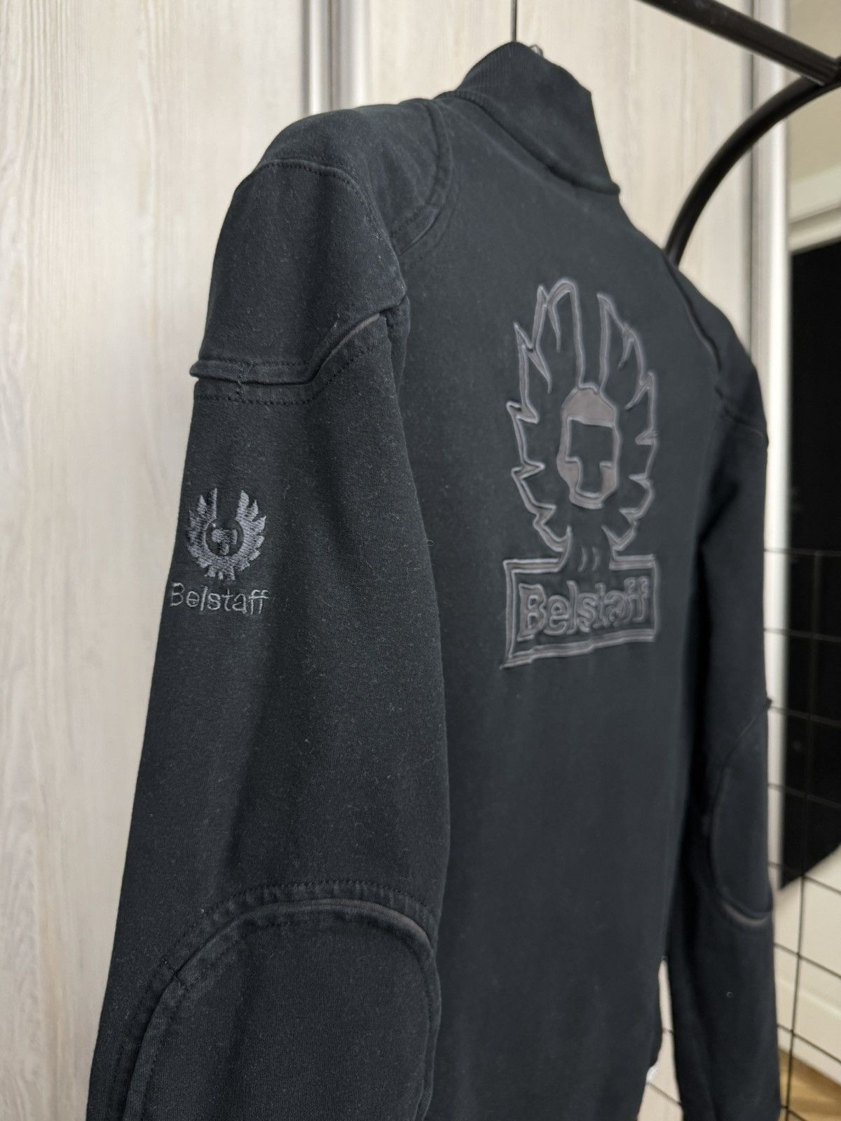 Belstaff Belstaff vintage big logo black full double zip sweater Size US M / EU 48-50 / 2 - 10 Thumbnail