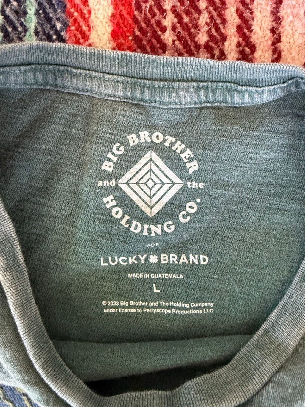 Lucky Brand Lucky Brand Green Big Brother & The Holding Co. Janis Joplin Size L / US 10 / IT 46 - 4 Thumbnail