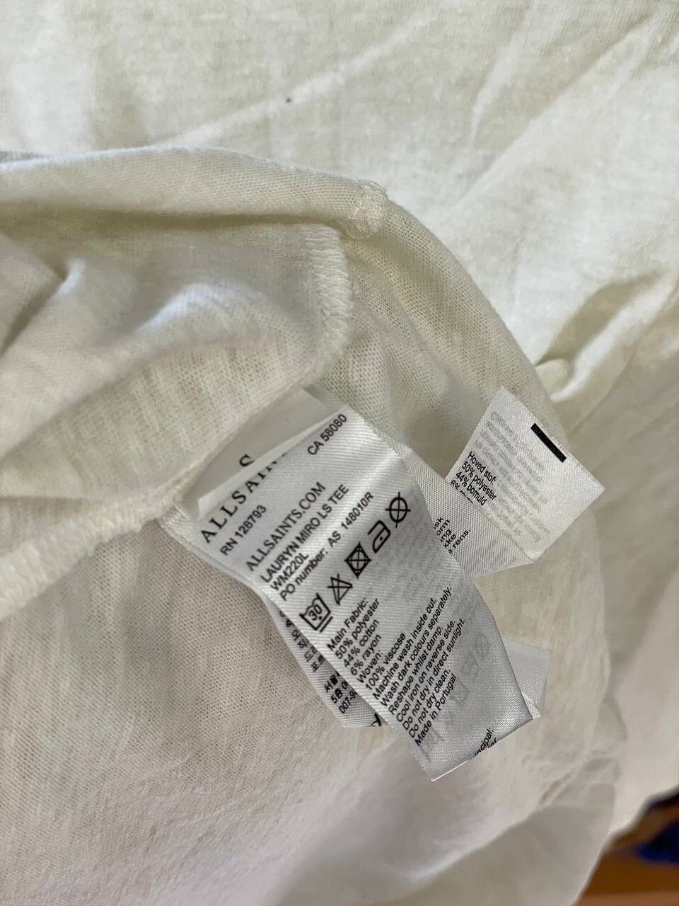 Allsaints AllSaints Avant Garde Long Sleeve Tee T-shirt Abstract Style Size S / US 4 / IT 40 - 9 Thumbnail