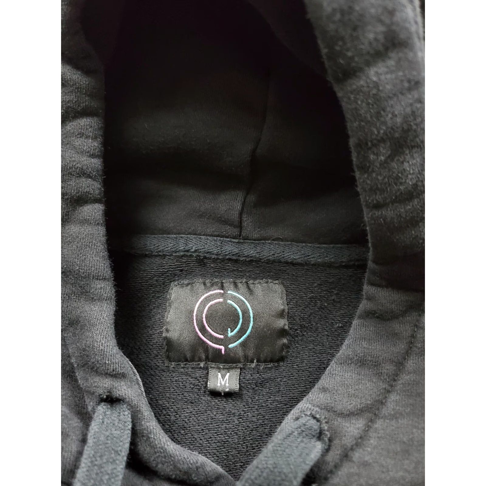 Vintage VINTAGE Light Wave Hoodie Mens Medium Black Neon Stripe Pullover Knit Logo Embroidered Striped Pockets Hooded All Seasons Size US M / EU 48-50 / 2 - 7 Thumbnail