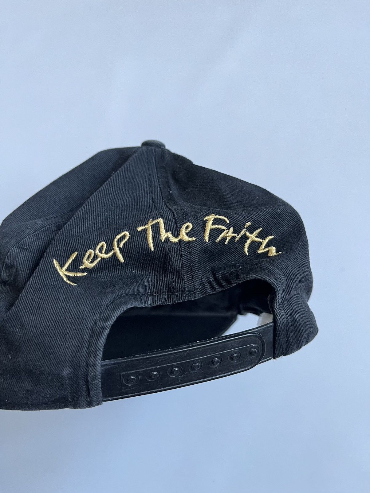 Bon Jovi Vintage Bon Jovi Keep The Faith Black Faded Distressed Cap Size ONE SIZE - 13 Thumbnail