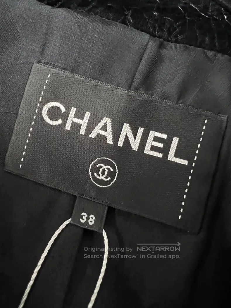 Chanel Chanel Black medium-sleeved short leather jacket Size XS / US 0-2 / IT 36-38 - 4 Thumbnail