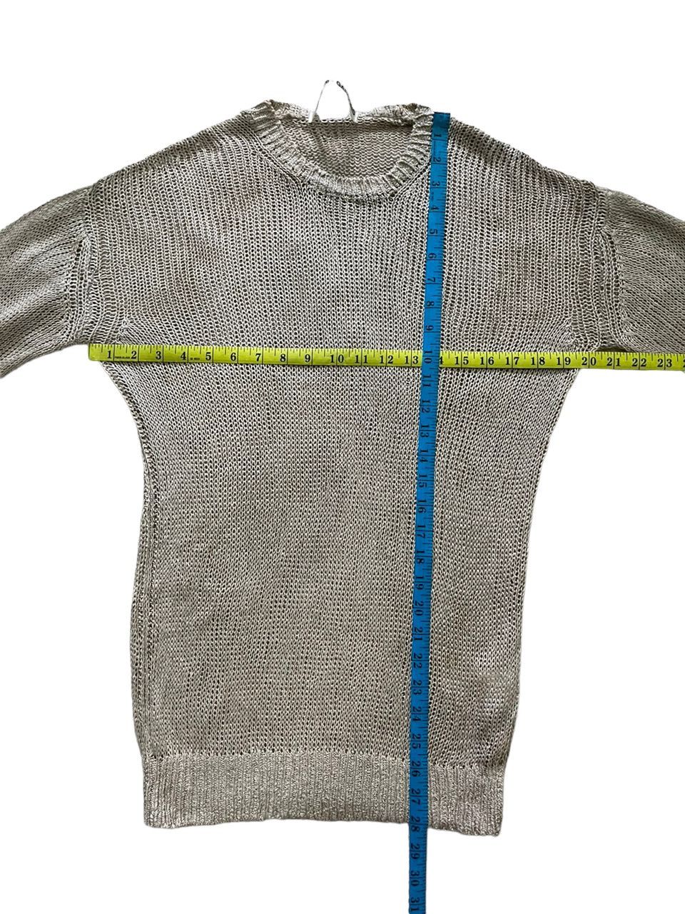 Comme des Garcons 1990 Comme Des Garçons Silk/ Linen Mesh Knit Sweater Size US M / EU 48-50 / 2 - 8 Thumbnail