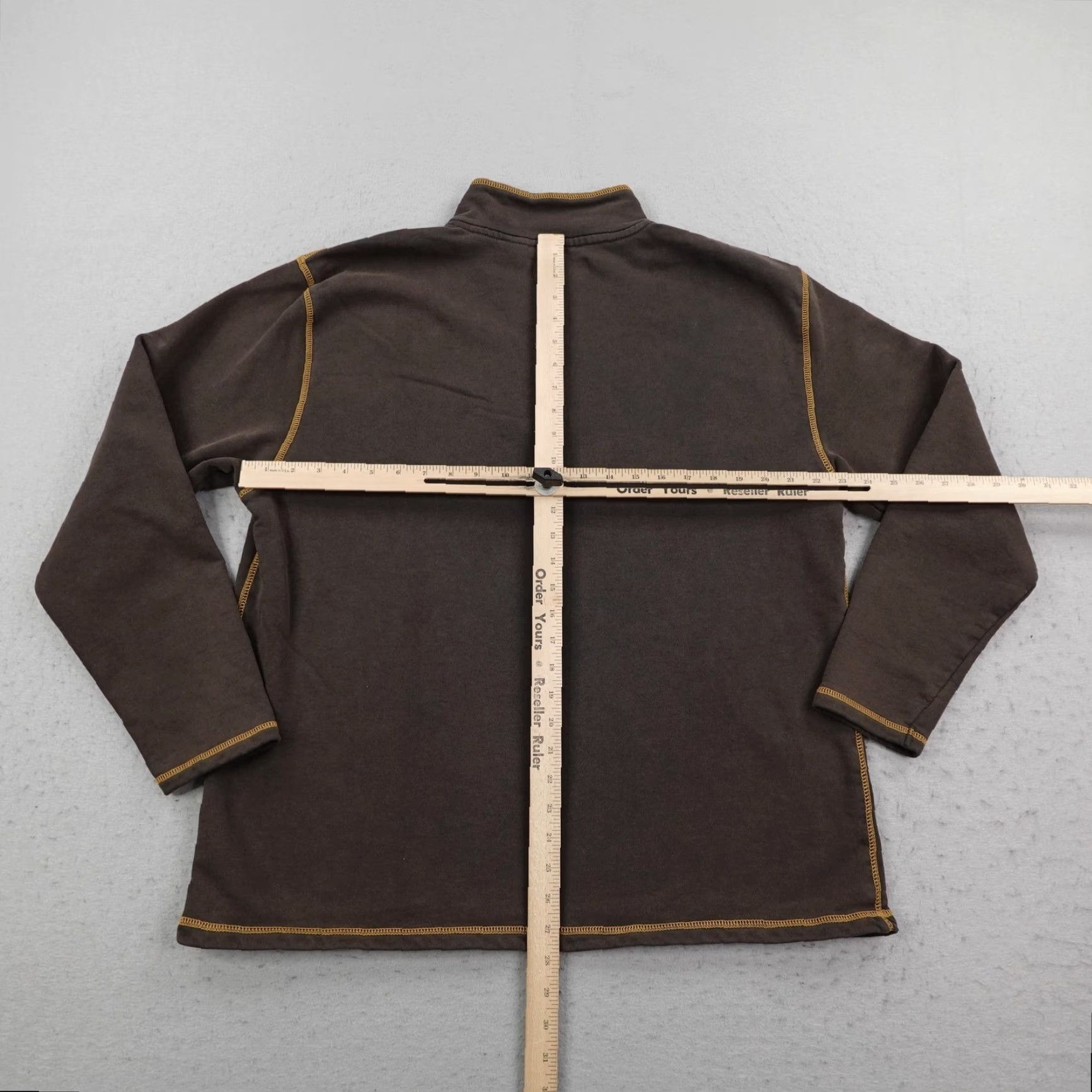 Orvis Orvis Sweater Mens Large Brown 1/4 Zip Pullover Knit Outdoors Fishing Hiking Size US L / EU 52-54 / 3 - 4 Thumbnail