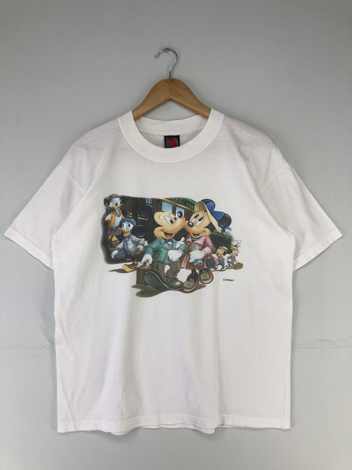 Disney × Mickey Mouse × Vintage Vintage 90s Mickey Minnie Unlimited Carton Tshirt Size US L / EU 52-54 / 3 - 1 Thumbnail