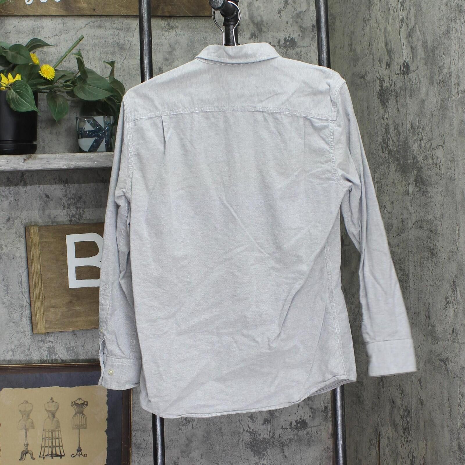 Sonoma Sonoma Long Sleeve Cotton Modern Fit Dress Shirt Gray` S Size US S / EU 44-46 / 1 - 2 Thumbnail
