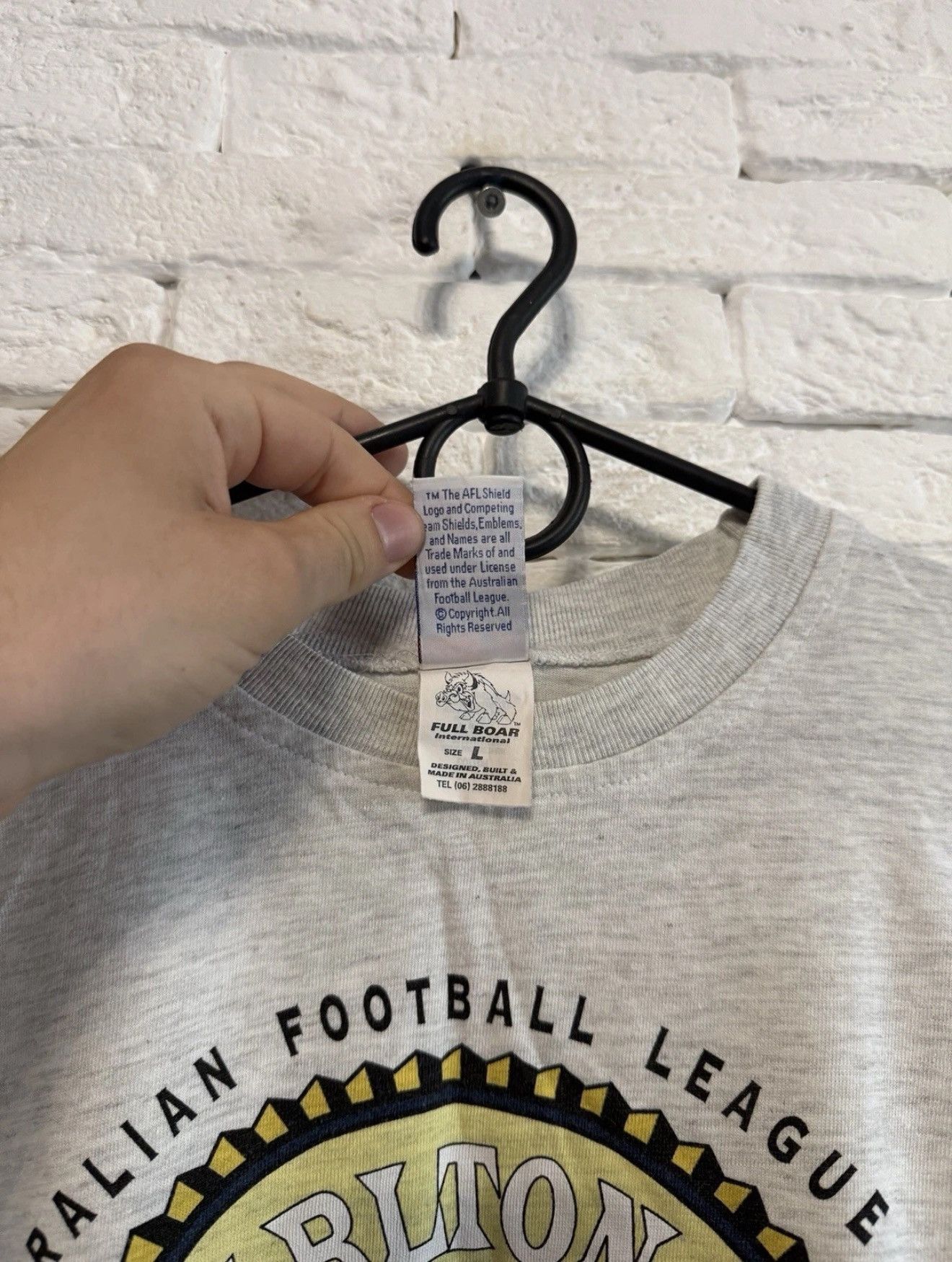 Vintage Vintage Carlton Blues Tshirt Australian Football AFL Sz L Size US L / EU 52-54 / 3 - 6 Thumbnail
