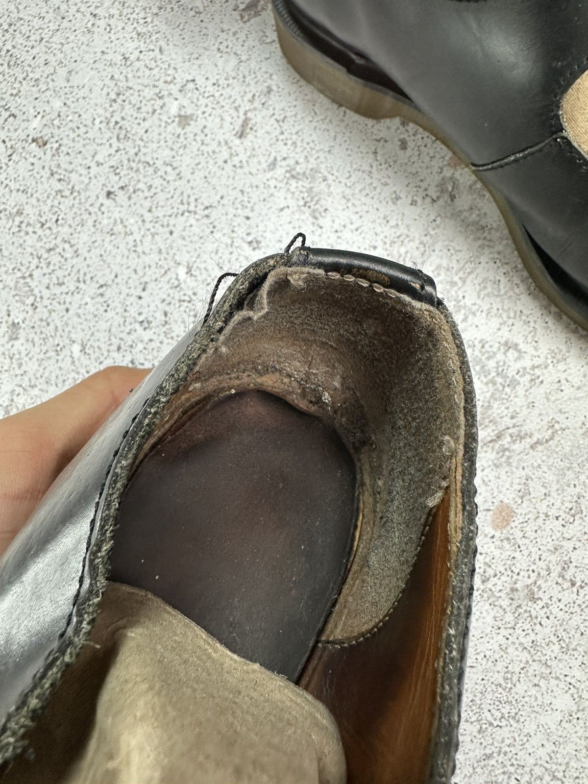 Dr. Martens × Vintage Vintage 90s Dr Martens Goth Chunky Platform Leather Mules 10 Size US 8 / EU 41 - 6 Thumbnail