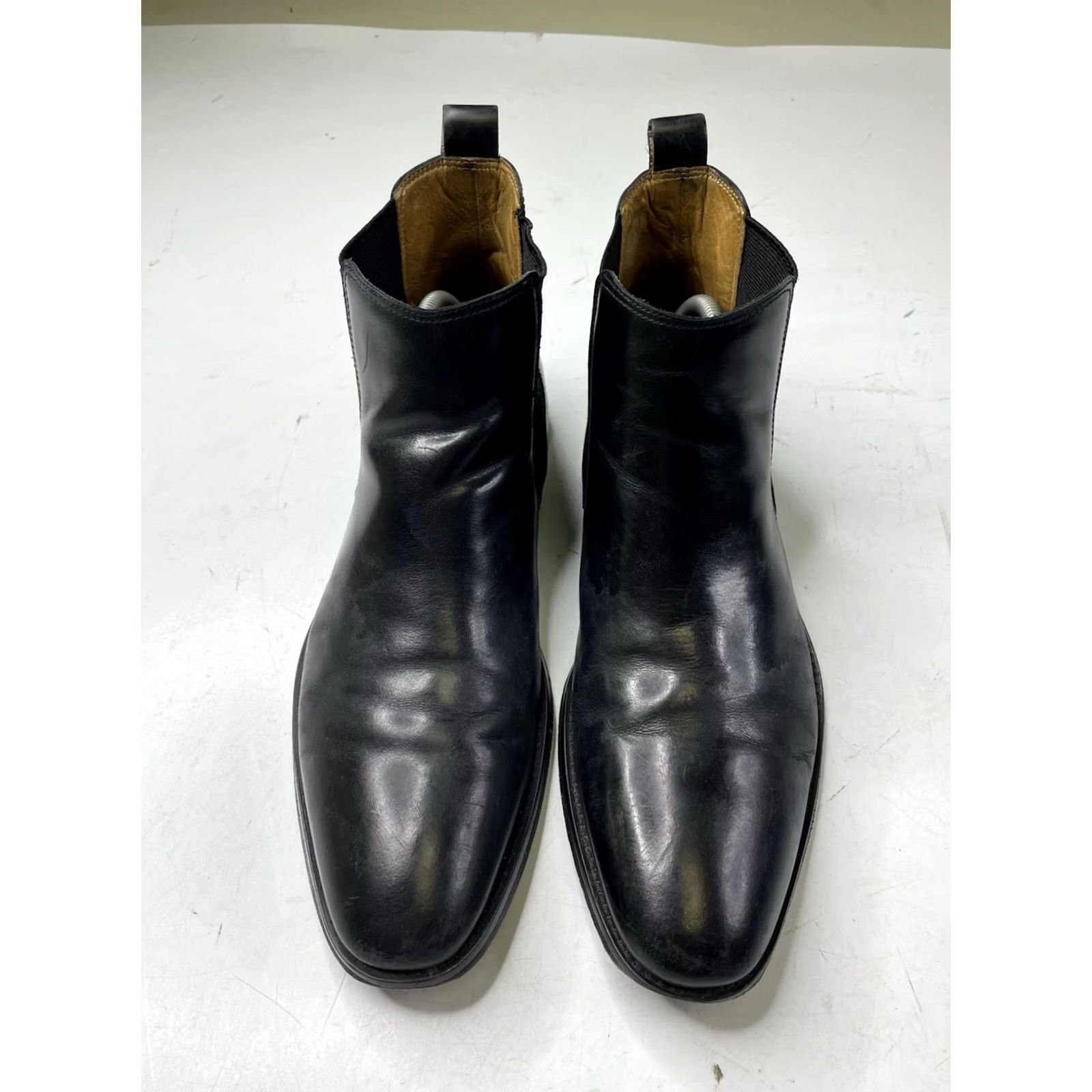 Vintage john white Chelsea Boots Black Leather Dealer Boots US 9 UK 8 EU 42 Made England Boots Men Size US 9 / EU 42 - 3 Thumbnail