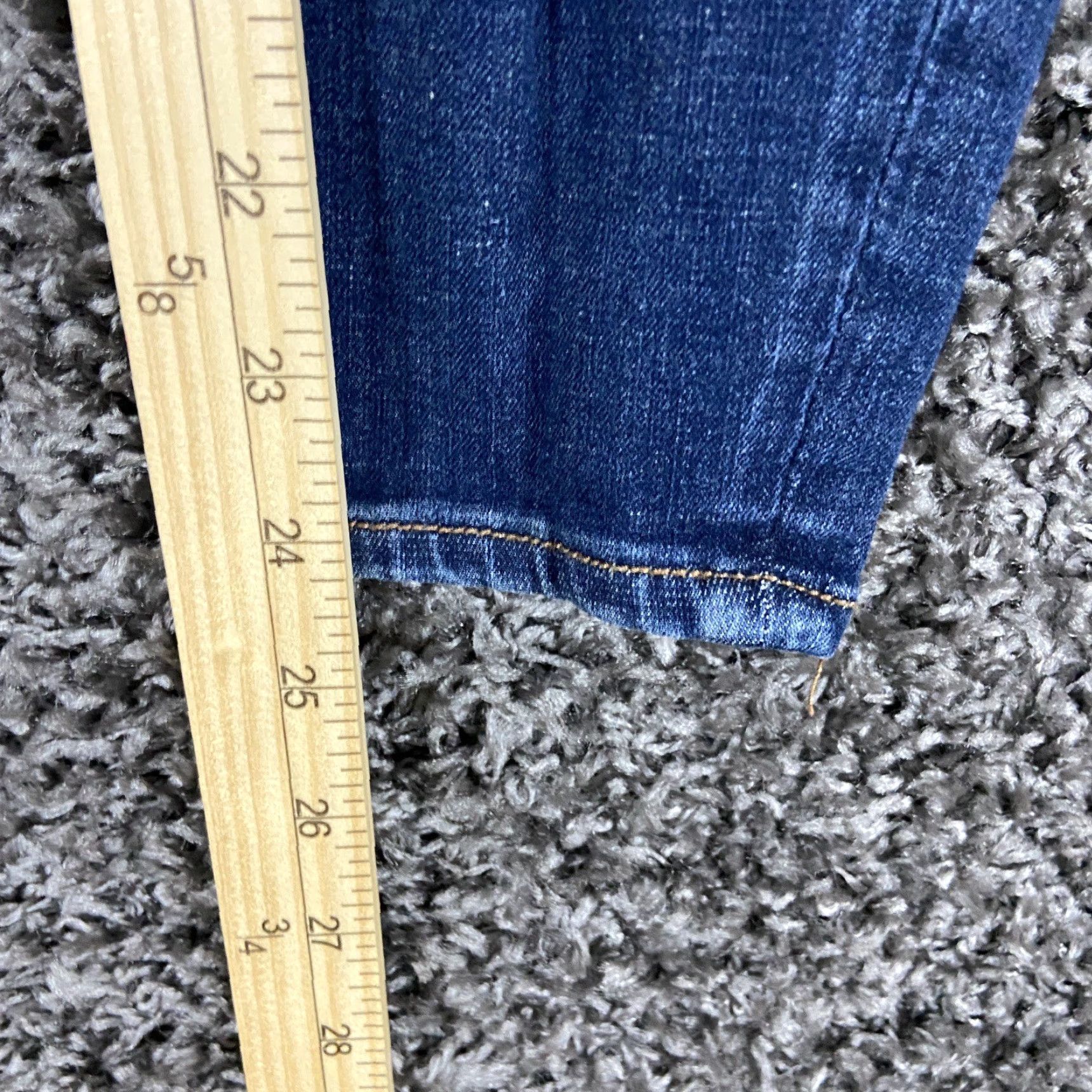 American Eagle Outfitters VINTAGE American Eagle Jeggings Women’s 2X-Short Blue Stretch High-Rise Distressed Jeans Size 40" / US 18 - 5 Thumbnail