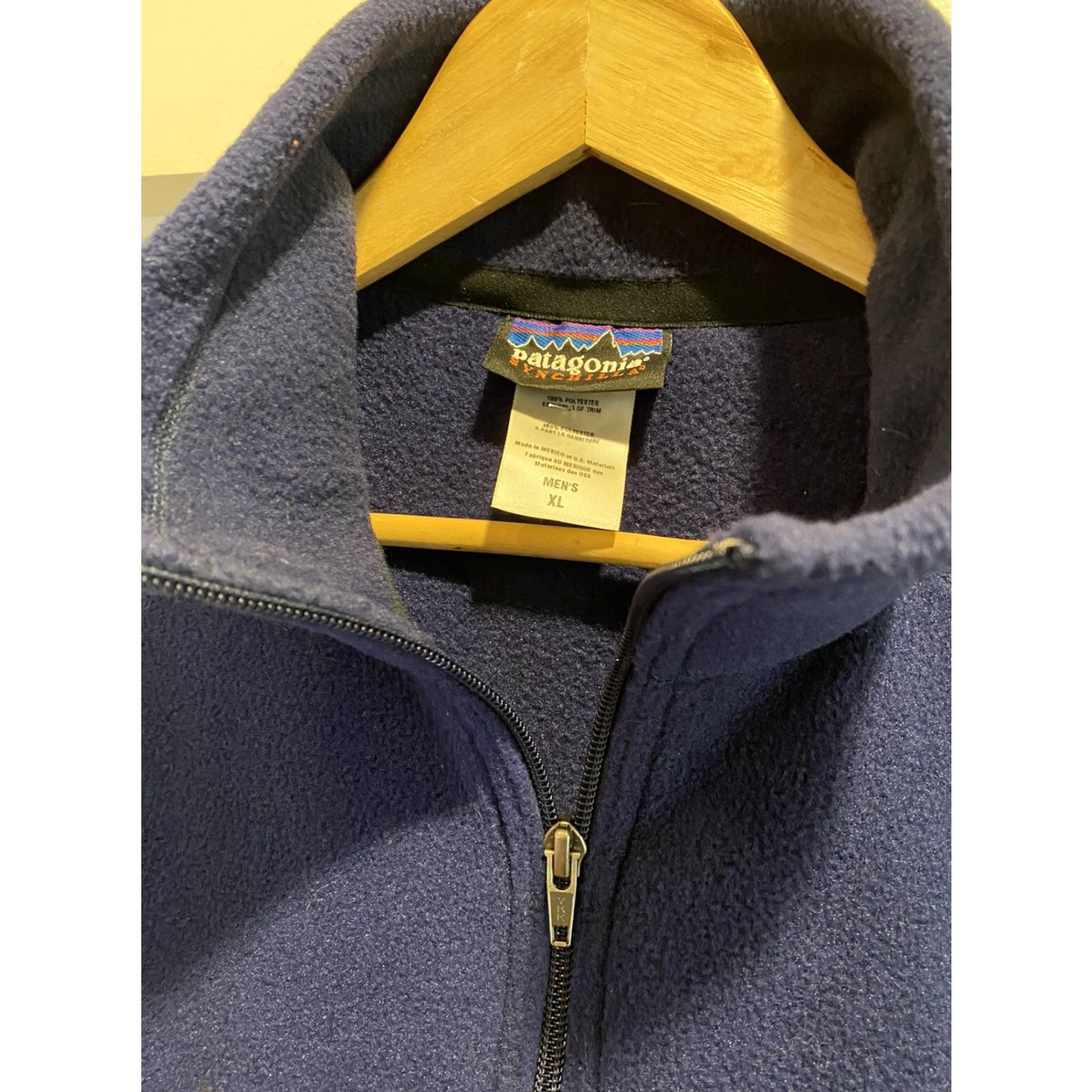 Patagonia PATAGONIA Synchilla Vest Ski Full Zip Navy Blue Mens XL Embroidered Fleece Winter Size US XL / EU 56 / 4 - 5 Thumbnail