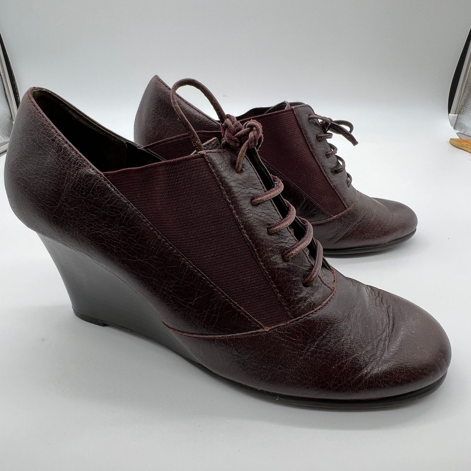 Other Aerosoles Ankle Heel Boots Size 8.5 Red Leather Upper Size US 8.5 / IT 38.5 - 6 Thumbnail