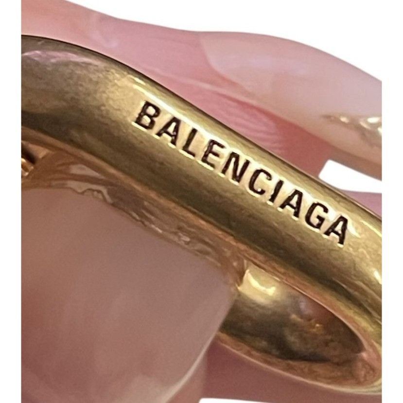 Balenciaga Balenciaga Hourglass Small Black Leather Handbag With Gold H Size ONE SIZE - 6 Thumbnail