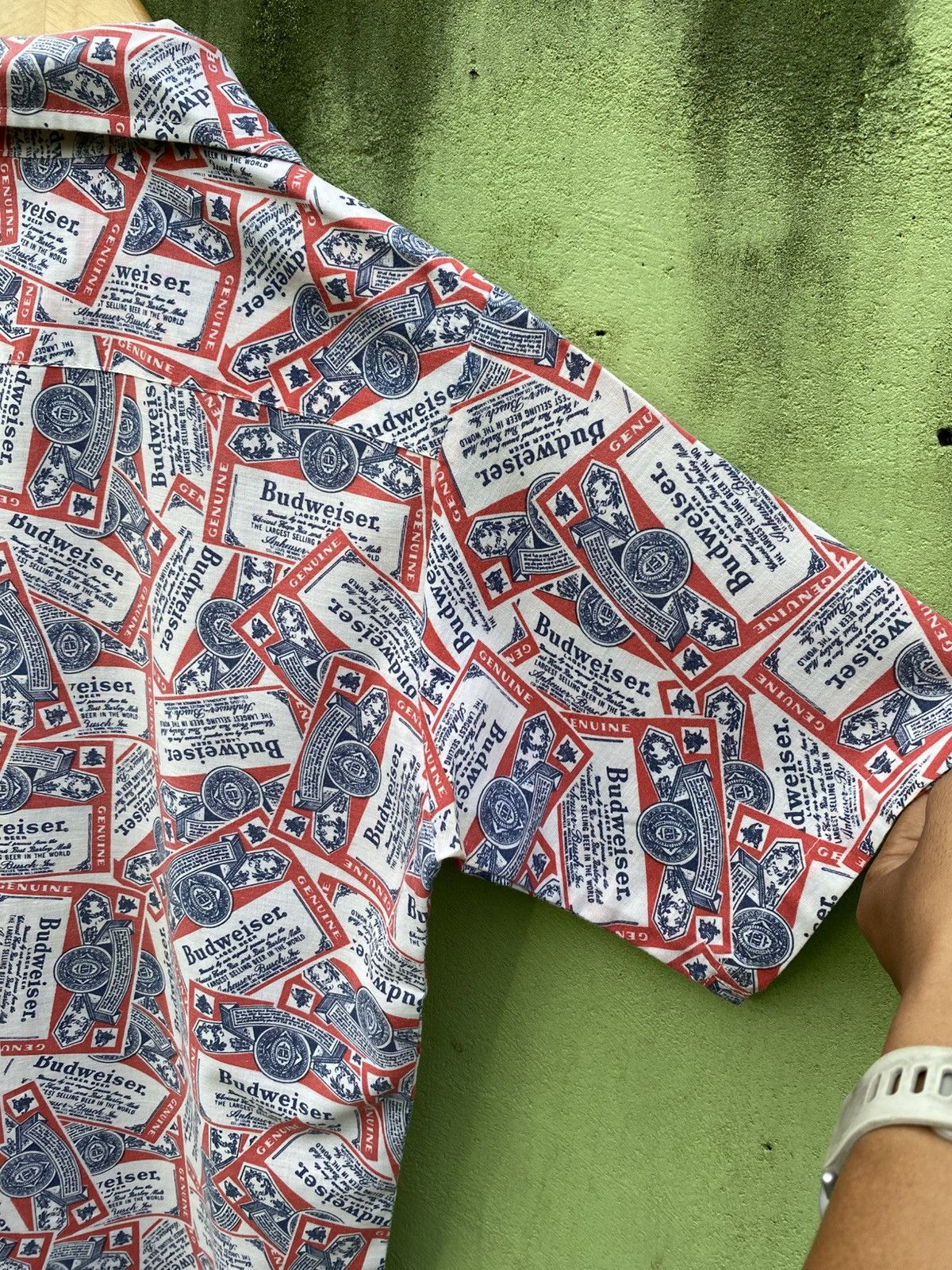 Budweiser Budweiser All Over Print AOP Vintage Short Sleeve Shirt Size US M / EU 48-50 / 2 - 12 Thumbnail