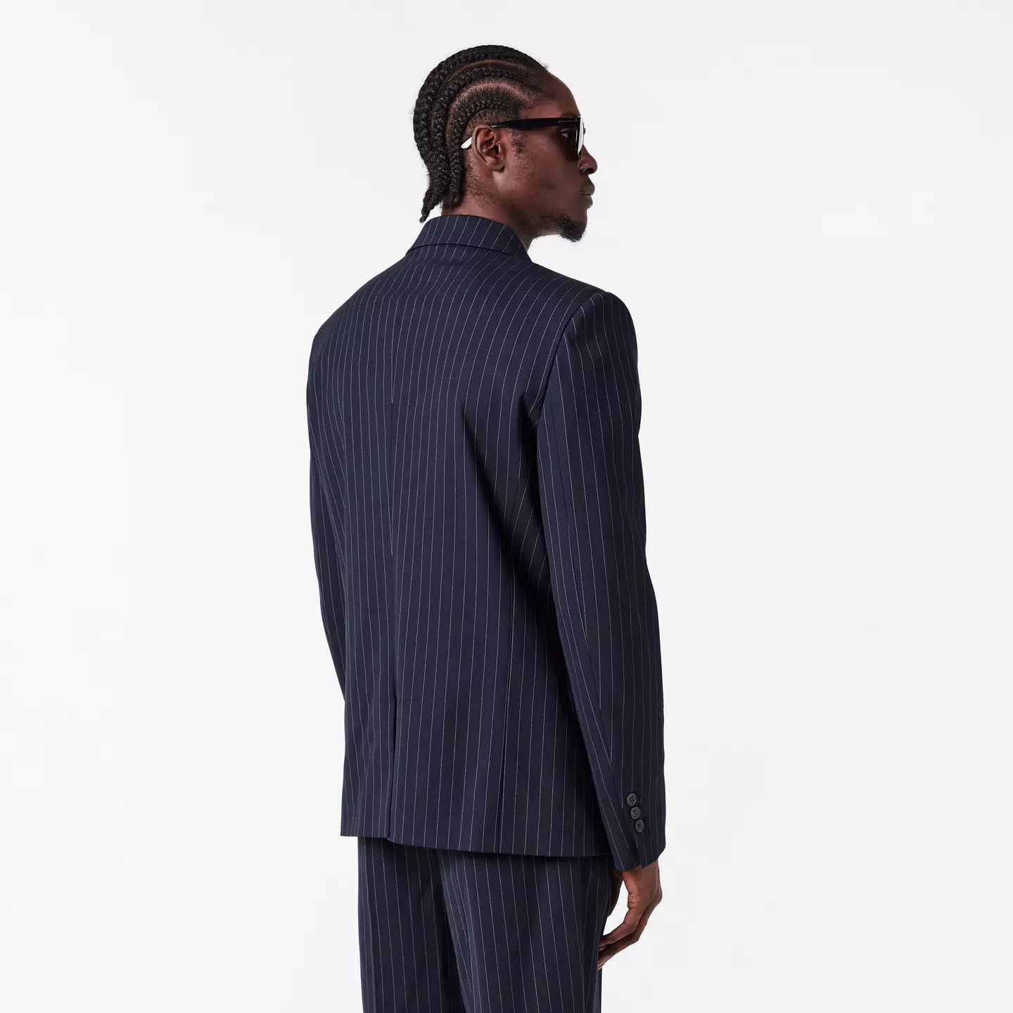 Balmain o1g2r1mq0426 Tailored Structured Blazer in Blue Size US S / EU 44-46 / 1 - 4 Thumbnail