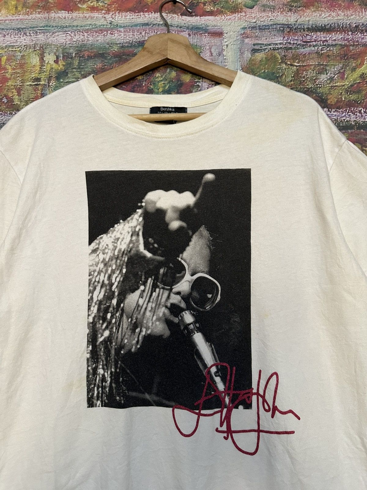 Bershka Elton john tee Size US L / EU 52-54 / 3 - 6 Thumbnail
