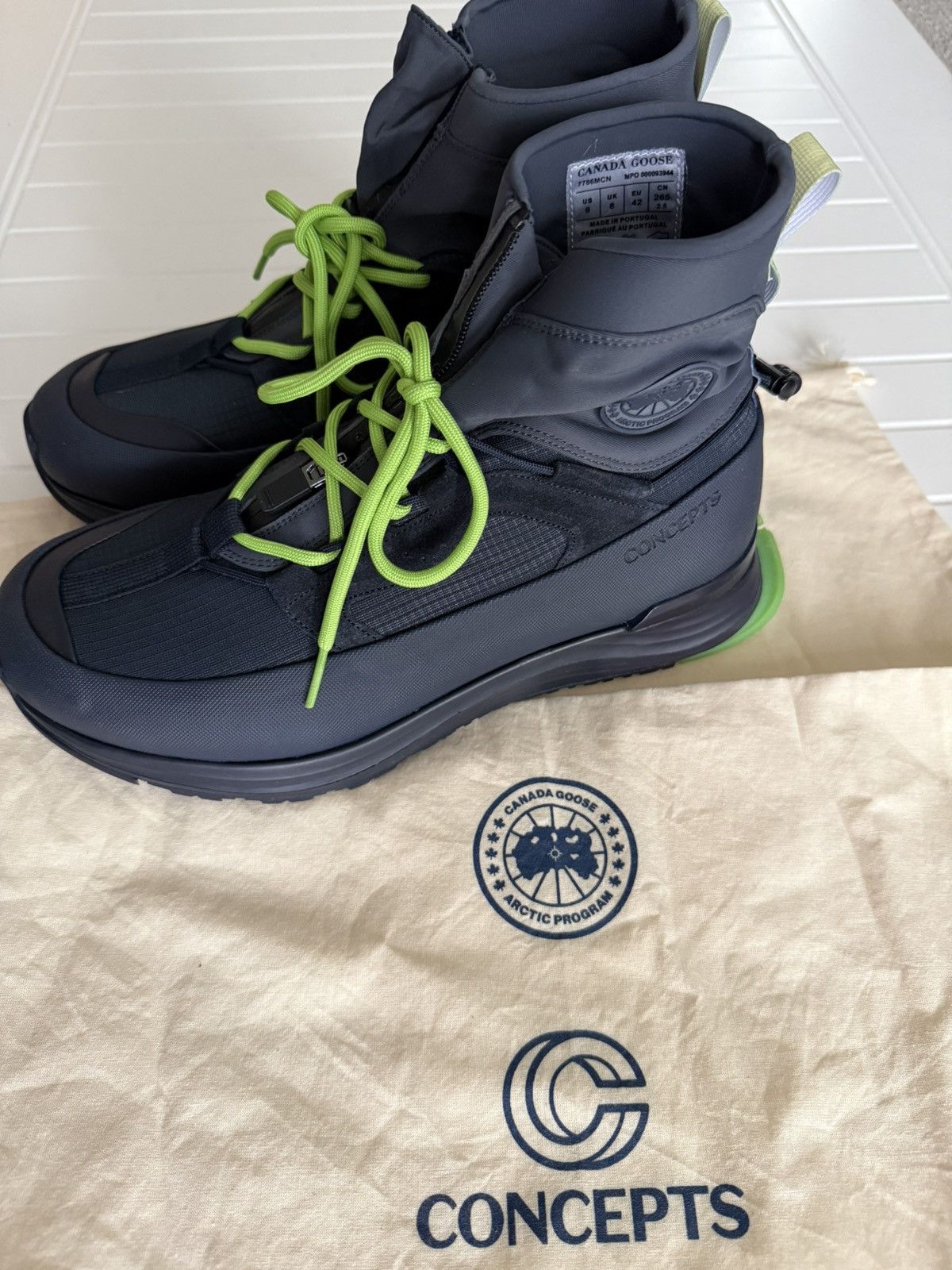 CNCPTS × Canada Goose Canada Goose X Concepts Glacial Trail Hi-Top Sneakers Size US 9 / EU 42 - 2 Thumbnail