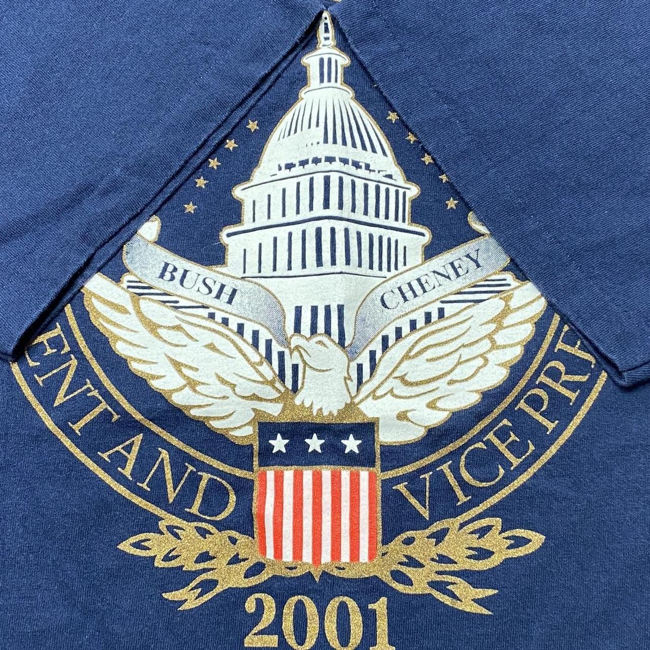 All Sport Vintage George Bush Navy Blue Political Tee Size XL Size US XL / EU 56 / 4 - 3 Thumbnail