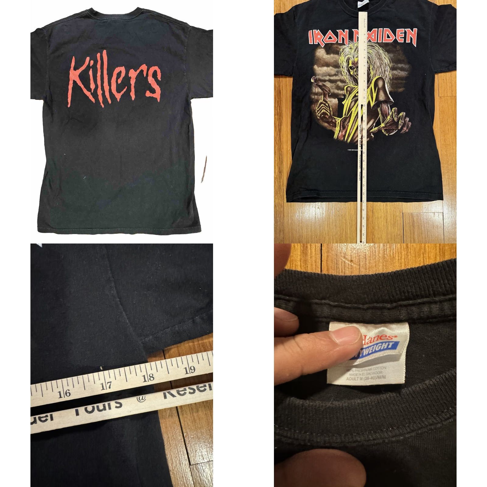 Vintage VINTAGE Iron Maiden KILLERS T-Shirt Men's M Black Band Tour 2000s Y2K Concert Rock Size US M / EU 48-50 / 2 - 8 Thumbnail
