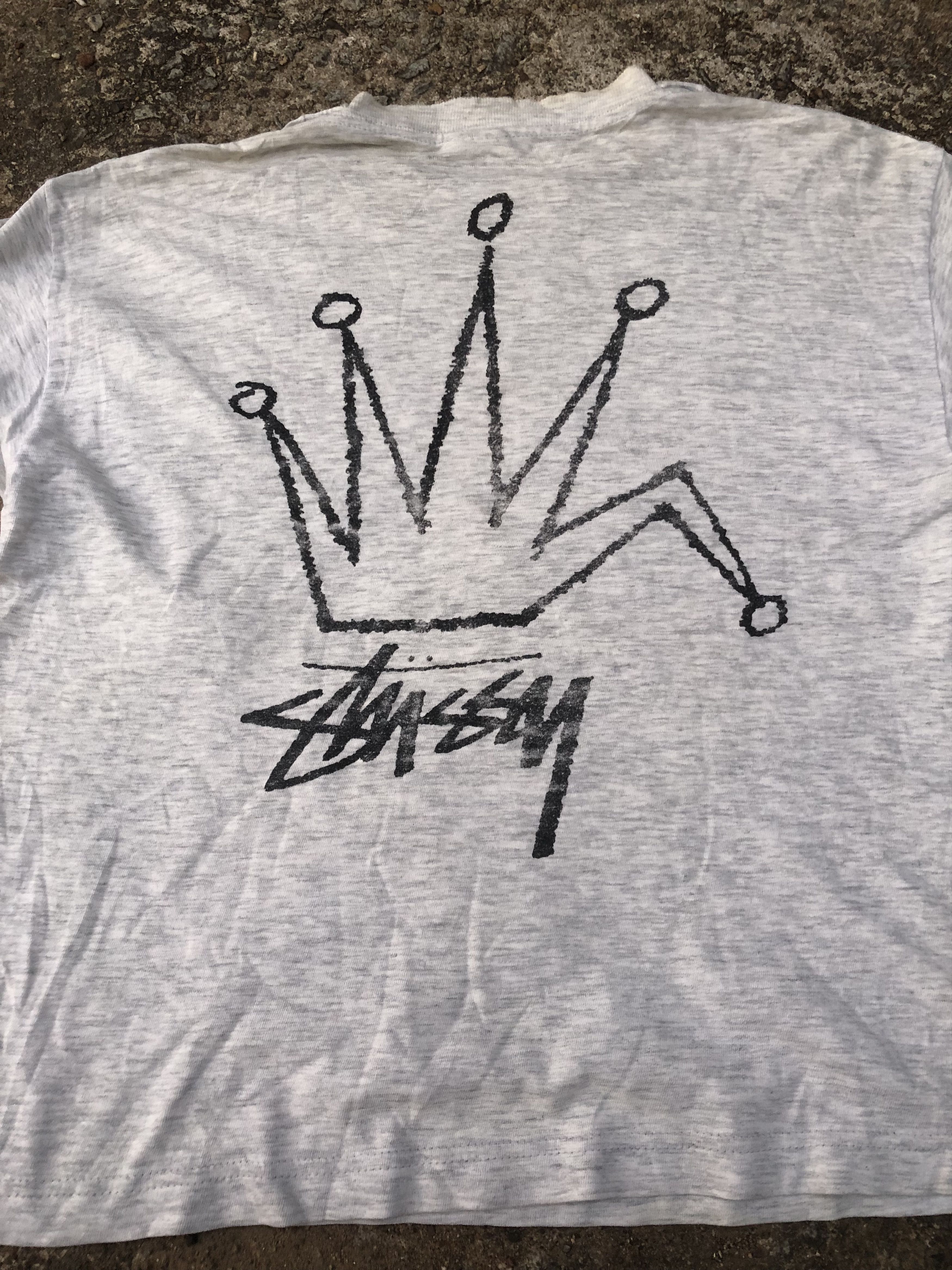 Stussy 🔥Vintage OG Old STUSSY 'CROWN' Streetwear Skate T-Shirt XL Size US L / EU 52-54 / 3 - 4 Thumbnail