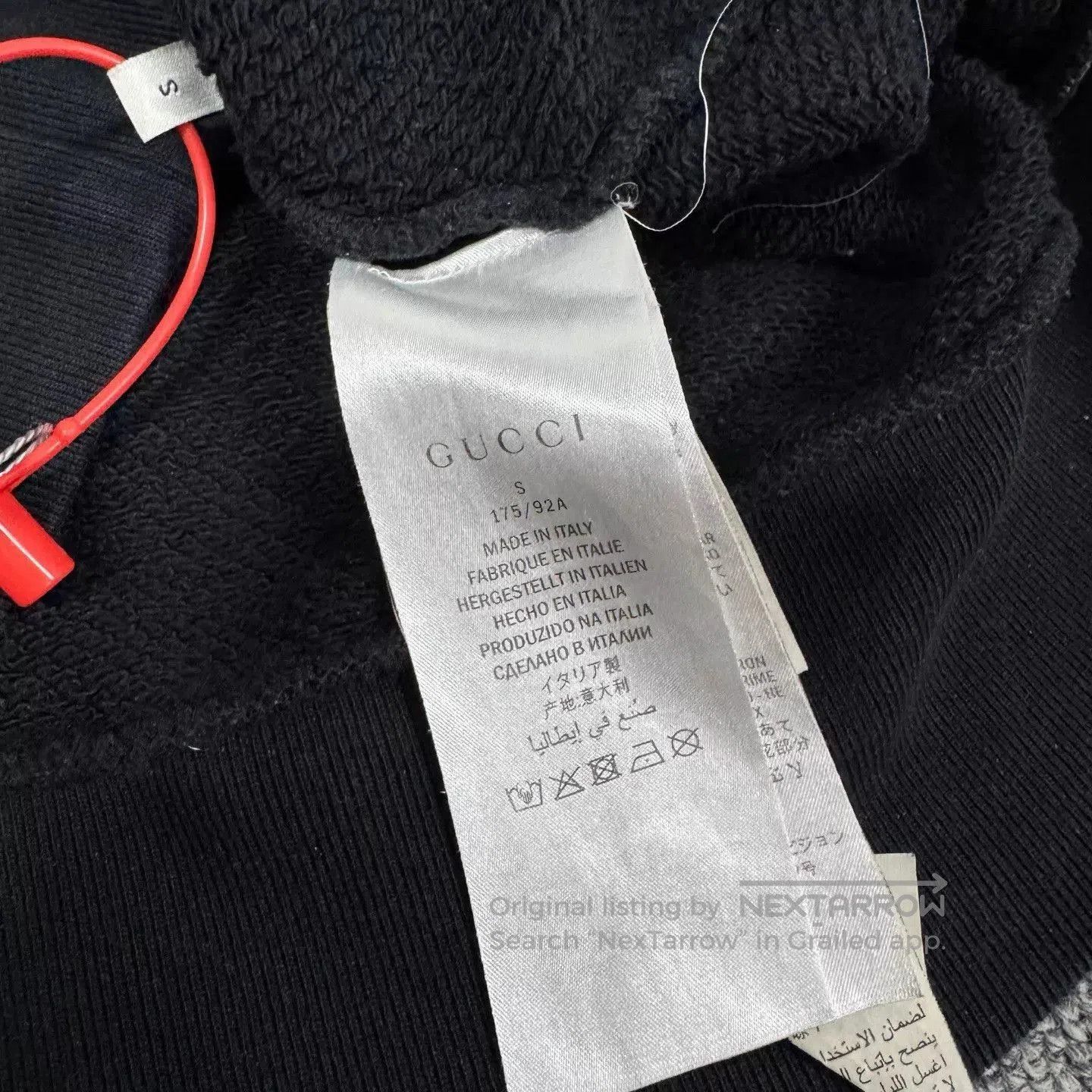 Gucci Black Hoodie with Iridescent Graphic Print, Size S. Size US S / EU 44-46 / 1 - 6 Thumbnail