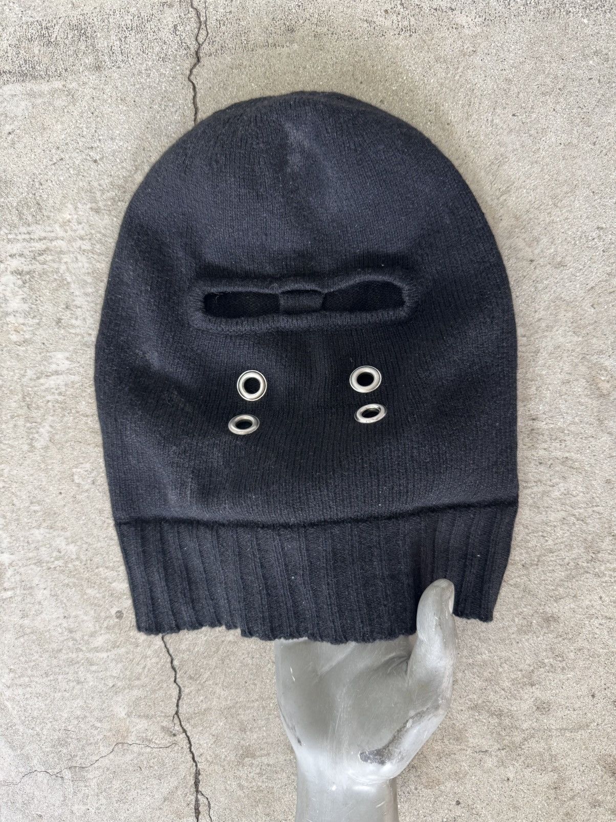 Rick Owens RICK OWENS GIMP CASHMERE BALACLAVA SHIESTY MASK BEANIE