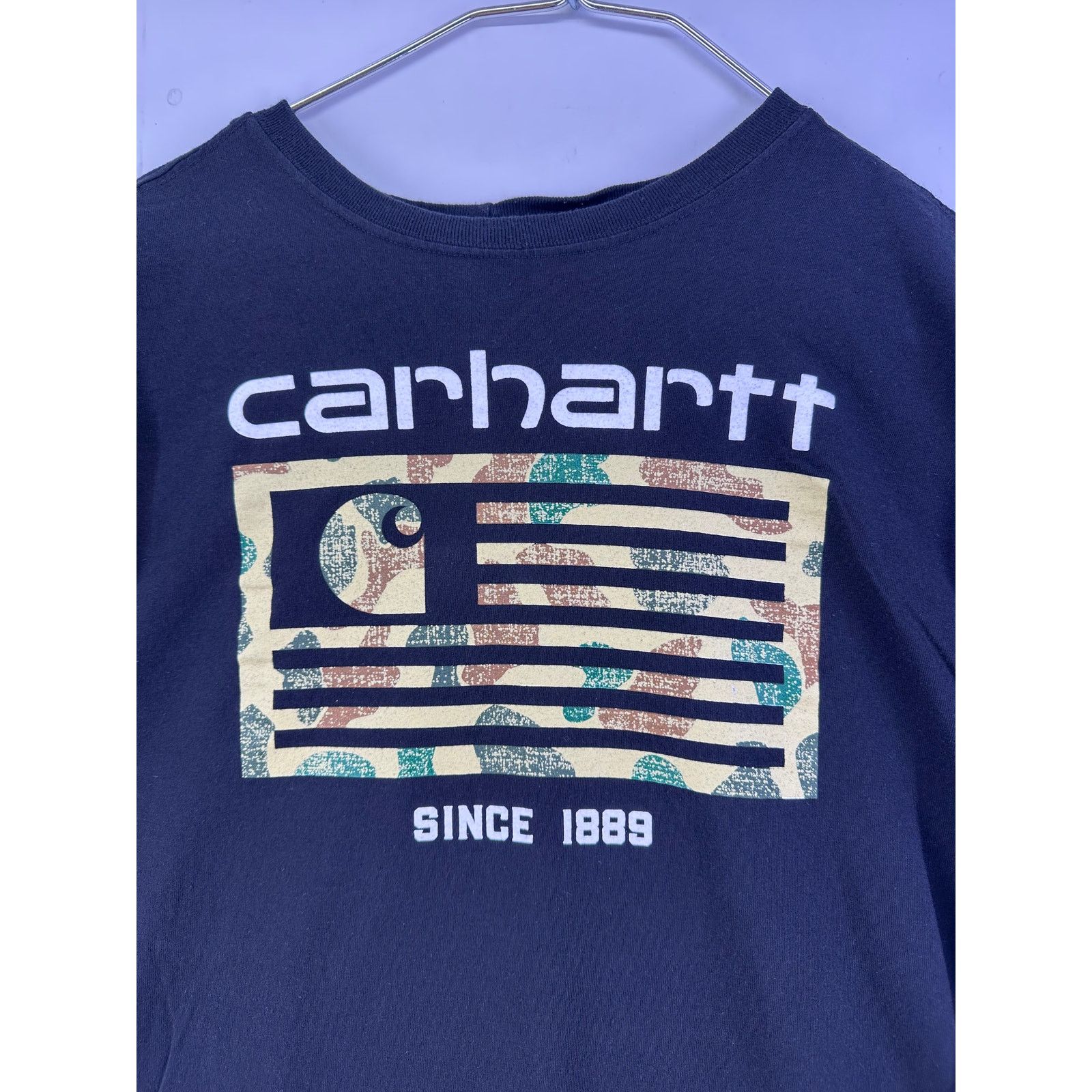 Carhartt Carhartt Camo Flag Black Long Sleeve Shirt Size XL Tall Size US XL / EU 56 / 4 - 4 Thumbnail