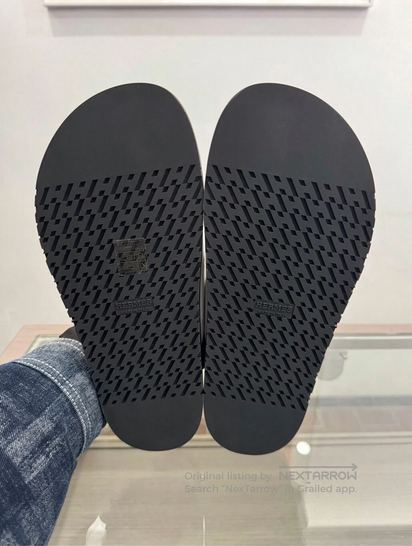 Hermes Hermes Chypre H Logo Slide Sandals. Size US 7 / EU 40 - 6 Thumbnail