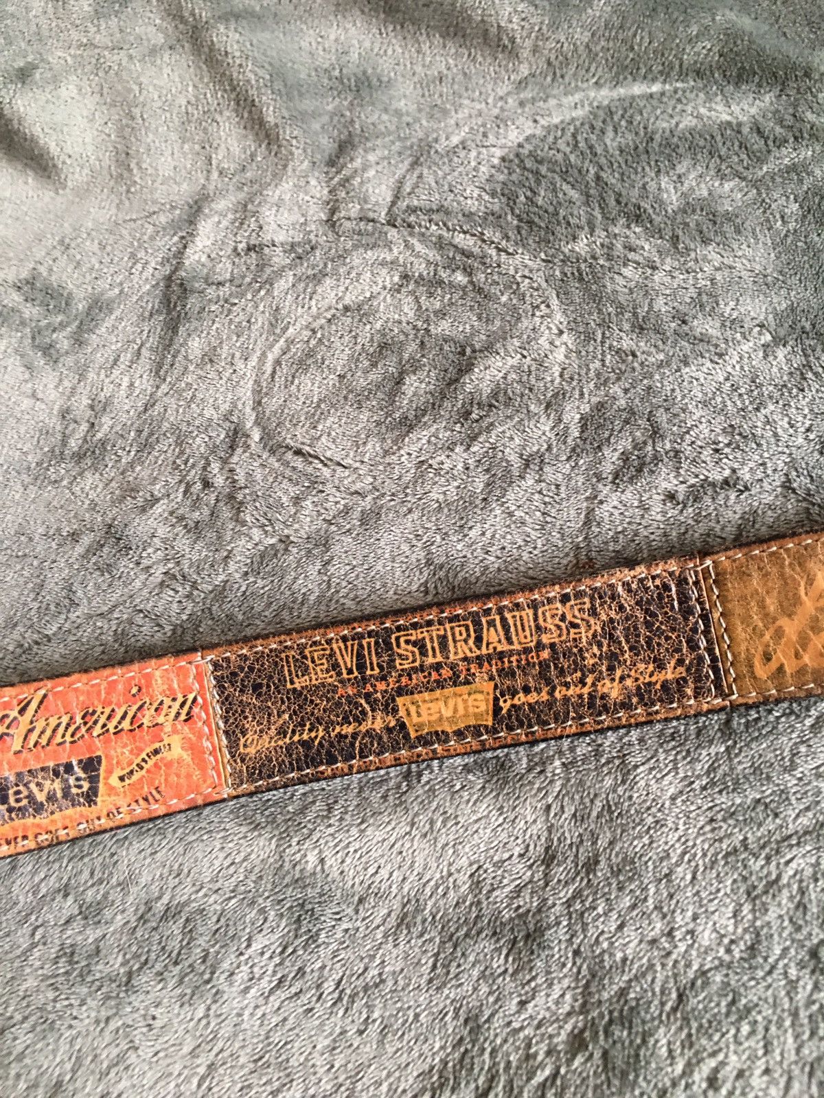 Levi's × Vintage LEVI’S Vintage Rare Leather Belt Size 85 cm 34 in Size 34 - 11 Thumbnail