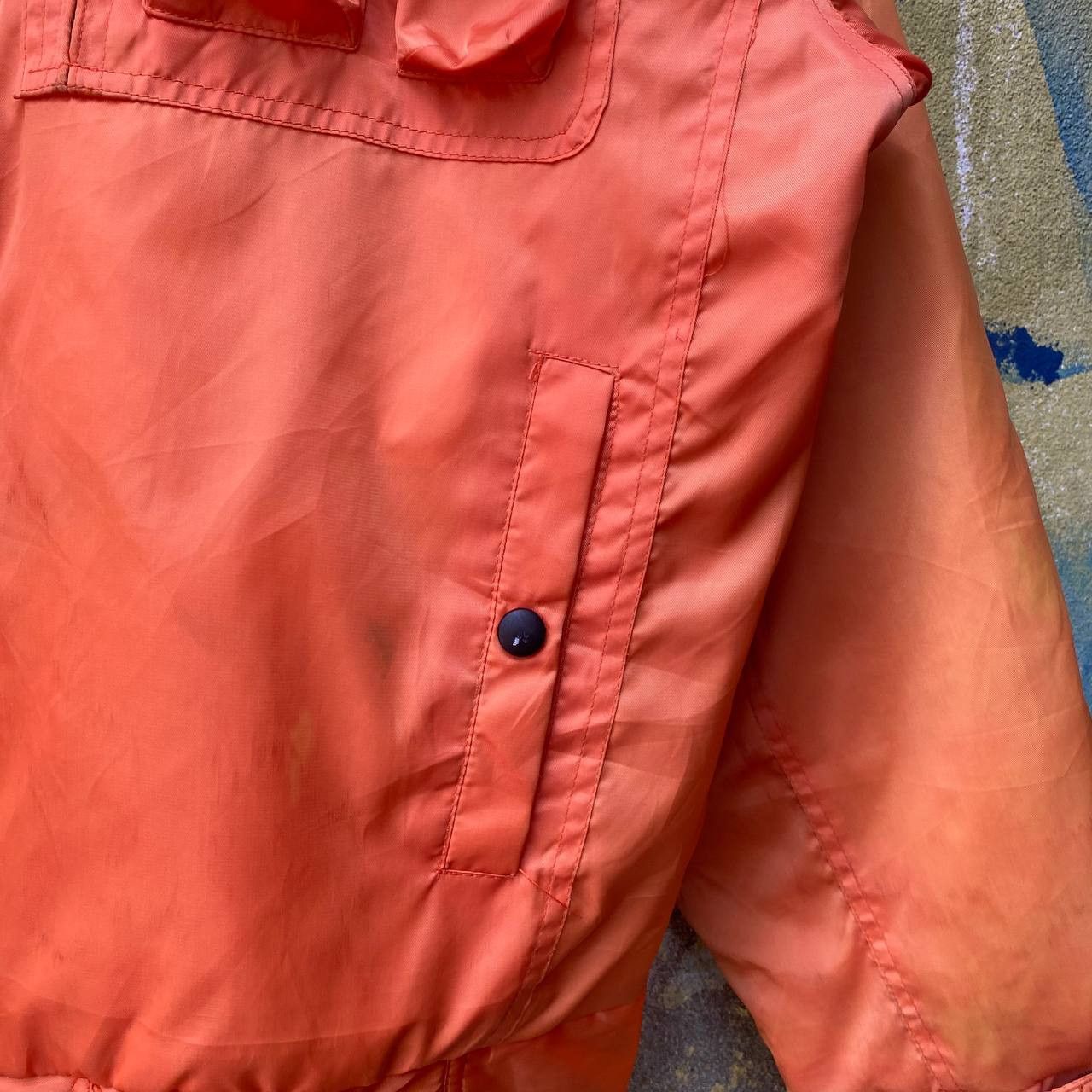 Vintage Lonely Wolf Sun Faded Zipper Jacket