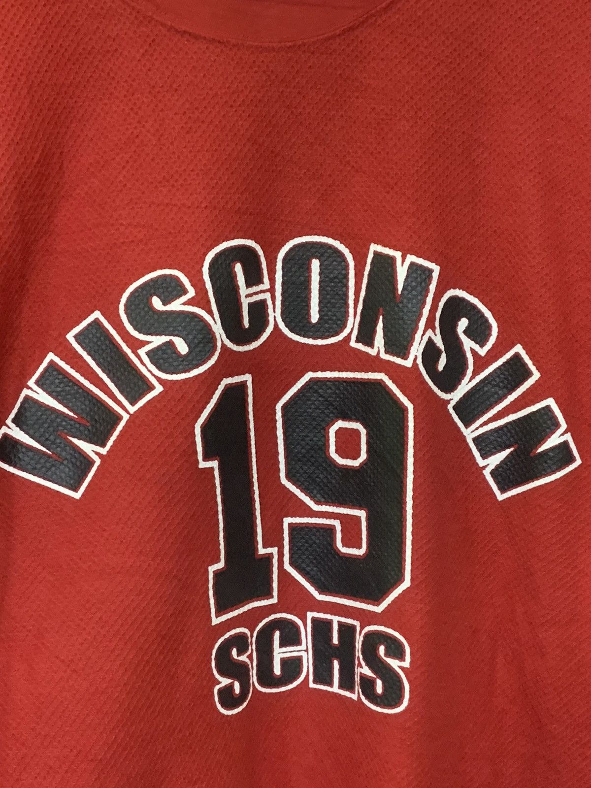 Vintage Vintage Wisconsin 19 SCHS Jersey Size US L / EU 52-54 / 3 - 8 Thumbnail
