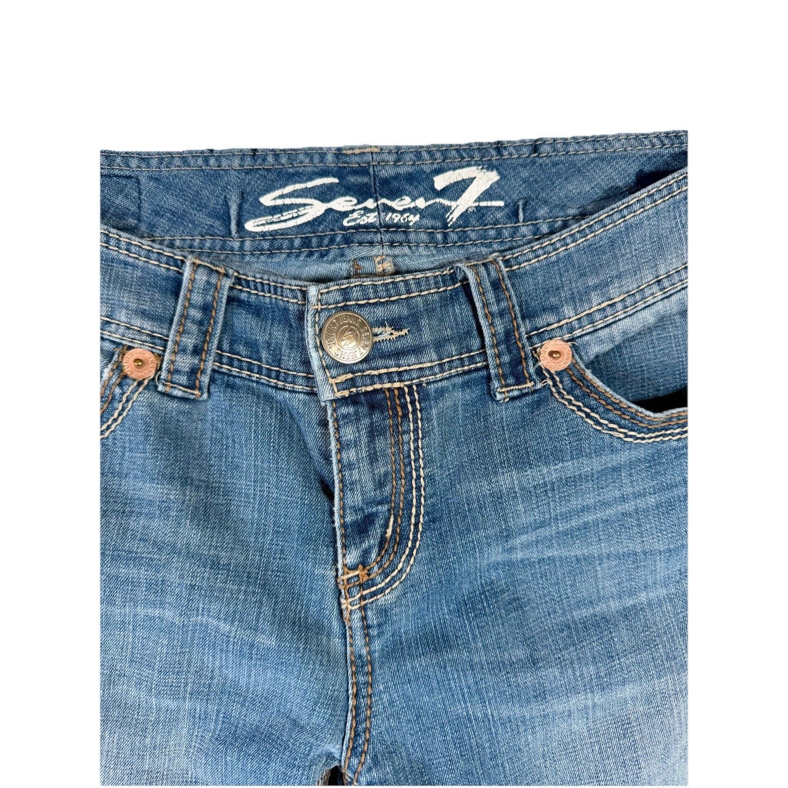 7 For All Mankind 7 For All Mankind Women's Size 30Bootcut Jeans Low Rise Size 30" / US 8 / IT 44 - 3 Thumbnail