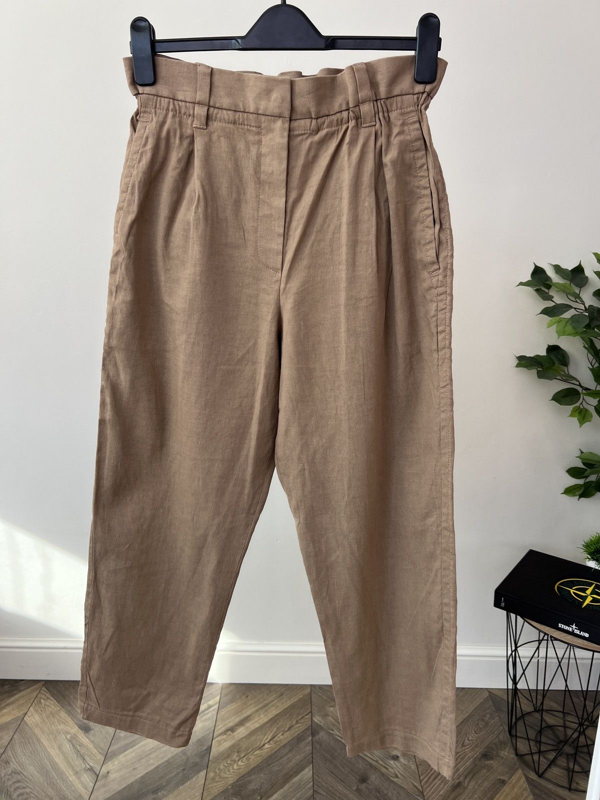 Brunello Cucinelli Vintage Brunello Cucinelli Women’s Linen Cotton Pants Size 28" / US 6 / IT 42 - 3 Thumbnail
