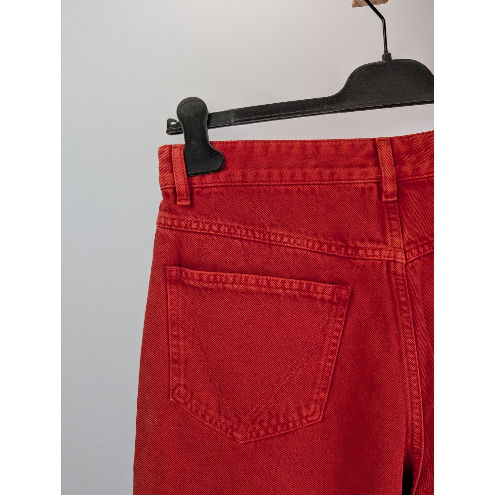 Bottega Veneta o1rshd1 Faded Colour Wash Denim Jean in Deep Red Size US 32 / EU 48 - 14 Thumbnail