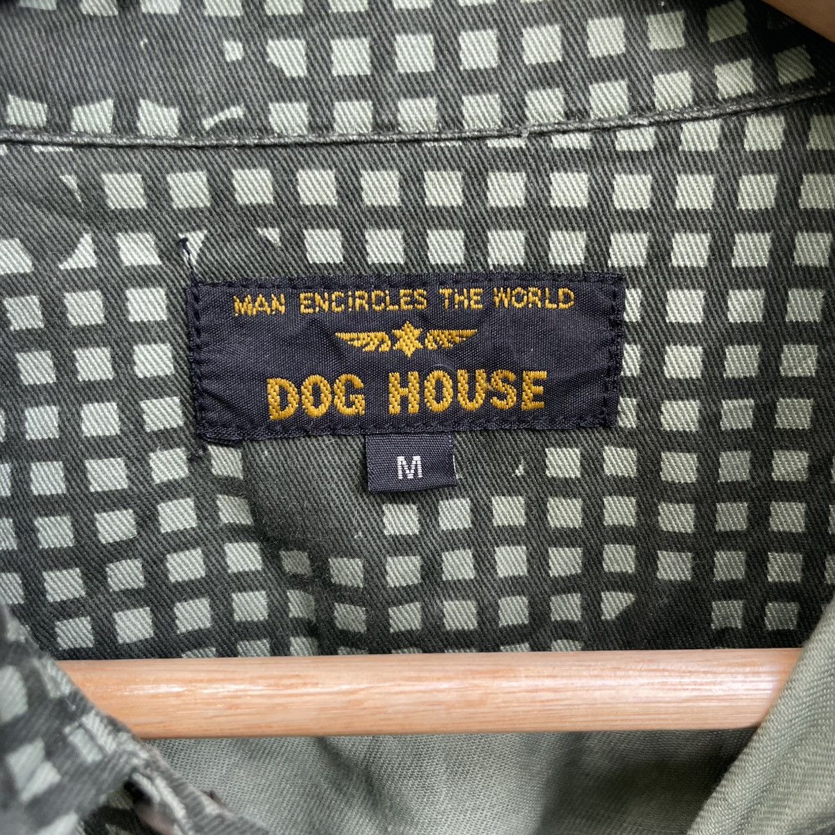 Vintage Japanese Brand Dog House Military Shirt Button Up