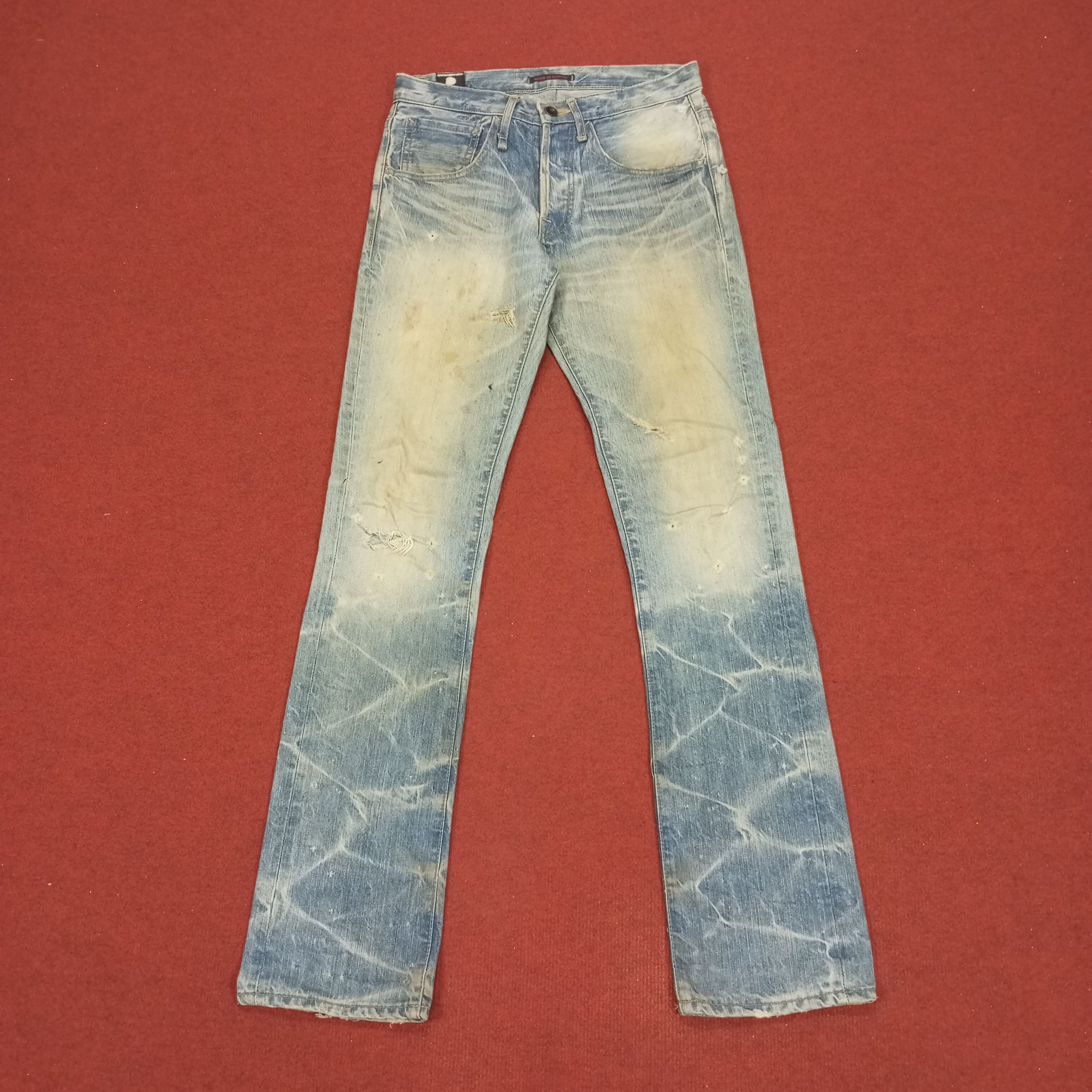 Japanese Brand Blue Way Japanese Brand Fashion Style Distressed Jeans Size US 29 - 1 Thumbnail