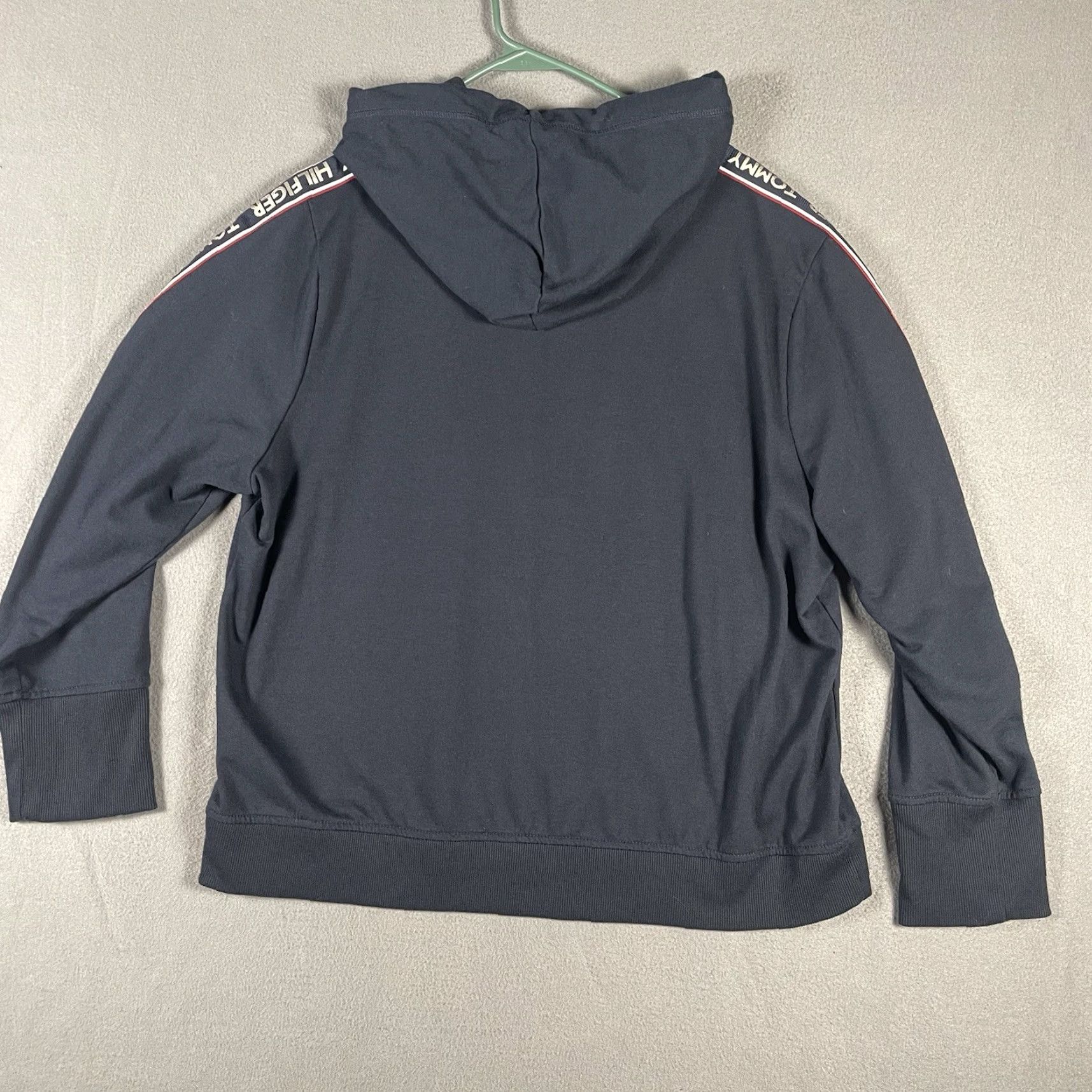 Tommy Hilfiger Tommy Hilfiger 1/2 Zip Hoodie Sweatshirt 2XL Navy Blue, Long Sleeve, Zip, Logo, Pullover, Men, Classic Designer Preppy Size US XXL / EU 58 / 5 - 2 Thumbnail