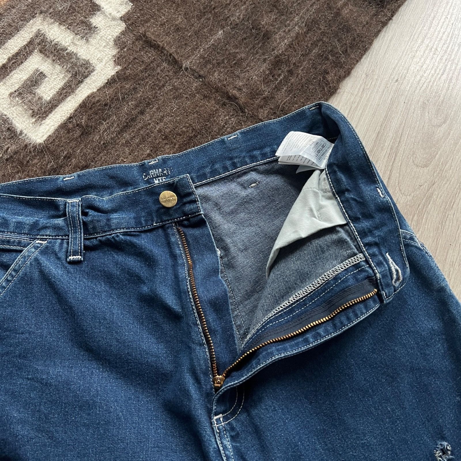 Carhartt Wip Carhartt WIP Simple Pant Denim Work Jeans 9626AC Size US 30 / EU 46 - 4 Thumbnail