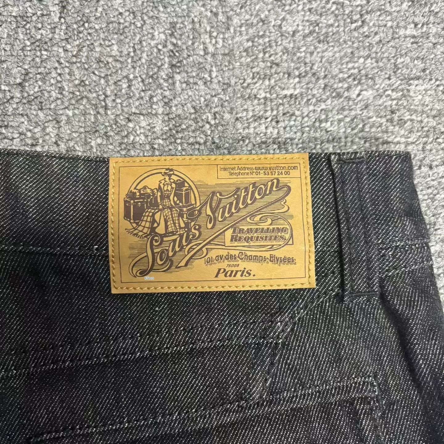 Louis Vuitton Louis Vuitton Classic Black Monogram Denim Shorts Size US 38 / EU 54 - 4 Thumbnail