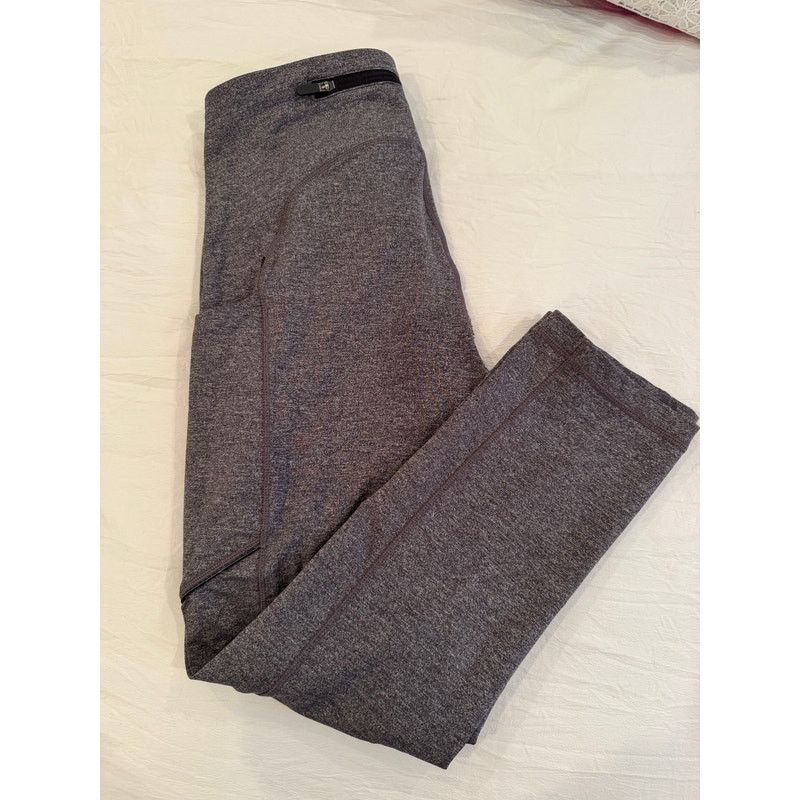 Lululemon Lululemon Luxtreme Gray Cropped Leggings size 6 Size 28" / US 6 / IT 42 - 6 Thumbnail