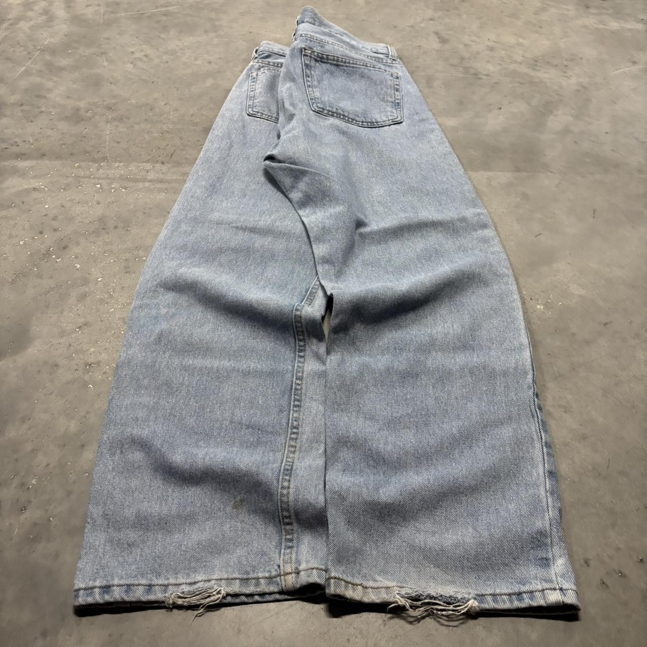 Japanese Brand × Vintage Crazy Vintage Y2K/2000s Light Wash Streetwear Essential Denim Jeans! Size US 34 / EU 50 - 4 Thumbnail