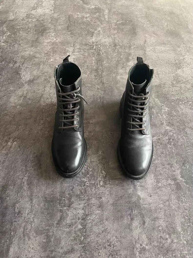 Saint Laurent Paris Side-Zip Military Boots