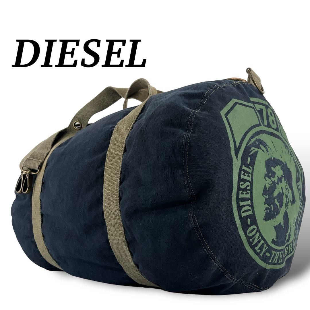 Diesel Diesel Big Logo Punk Boston Travel Bag Drum Bag Size ONE SIZE - 1 Thumbnail